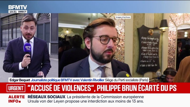 Le député Philippe Brun suspendu du Parti socialiste et écarté de la primaire de la gauche "en raison d'accusations de violence"